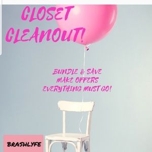 Closet cleanout!!! Everything must go!!!!